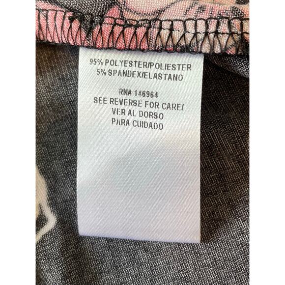 Signature by Robbie Bee Midi Dress Sz M Dark Floral Cowl Neck Sleeveless Stretch - Picture 10 of 11